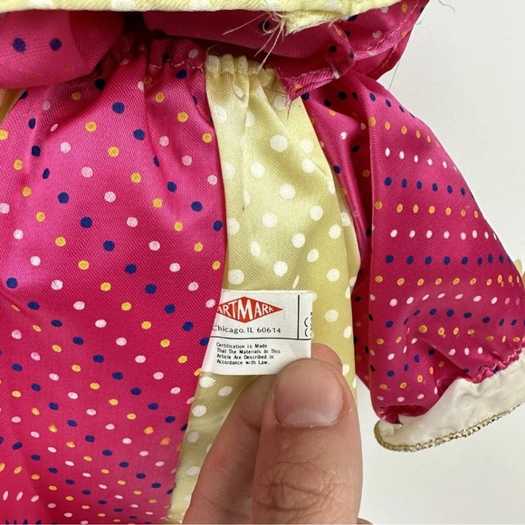 Art Mark 18” Jester Doll Clown Girl Painted Porcelain Face Legs Arms Cloth Body - Picture 13 of 14